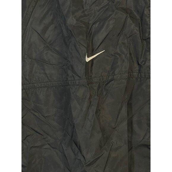 nike team windbreaker jacket black zip up pockets elastic arms waist collar READ - Picture 2 of 9